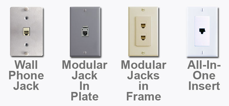 wall mount telephone jack kitchen 48v light